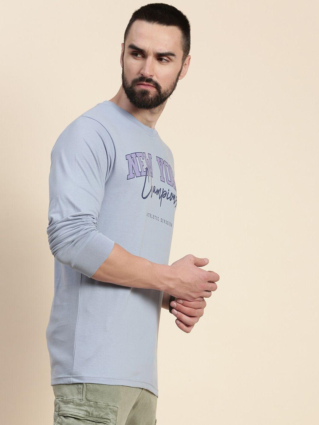 dillinger men purple typography printed pockets t-shirt