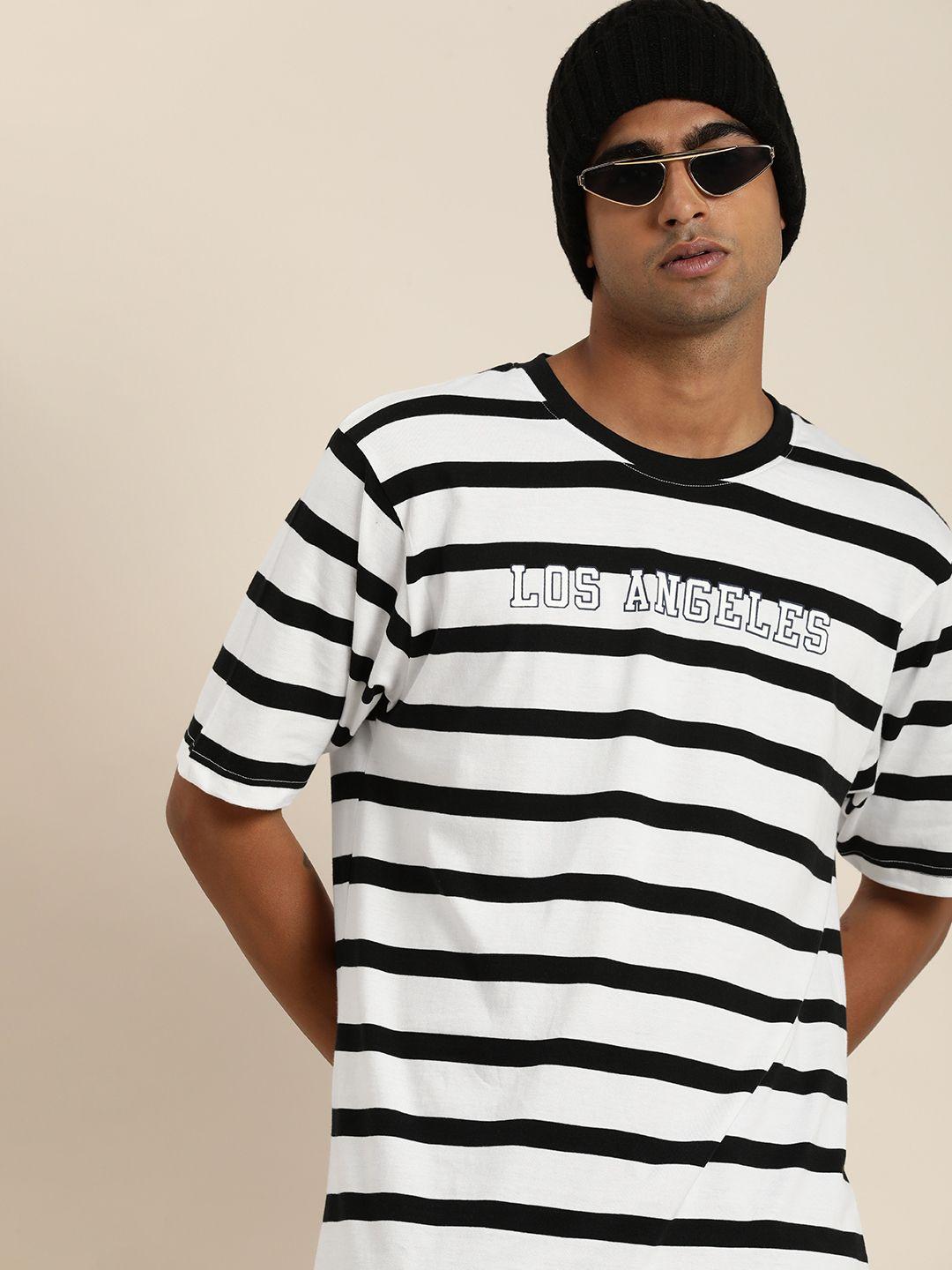 dillinger men striped loose t-shirt