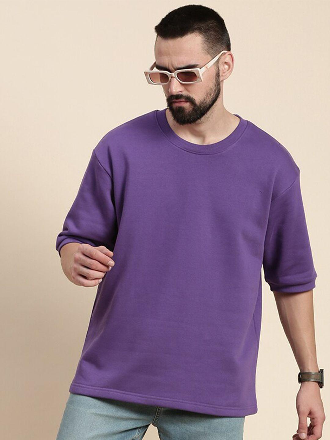 dillinger men violet sweatshirt
