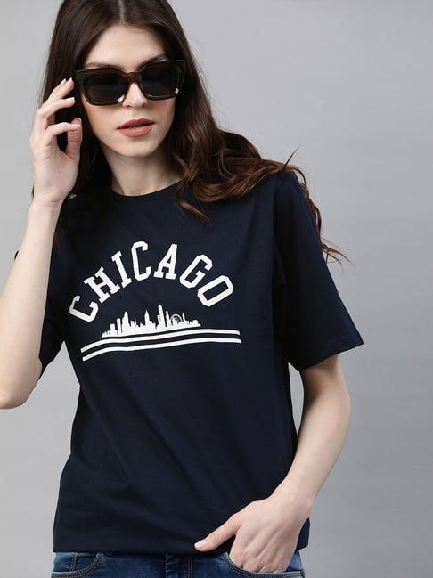 dillinger navy graphic print t-shirt