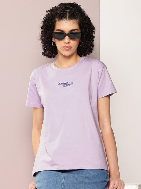 dillinger purple cotton graphic print t-shirt