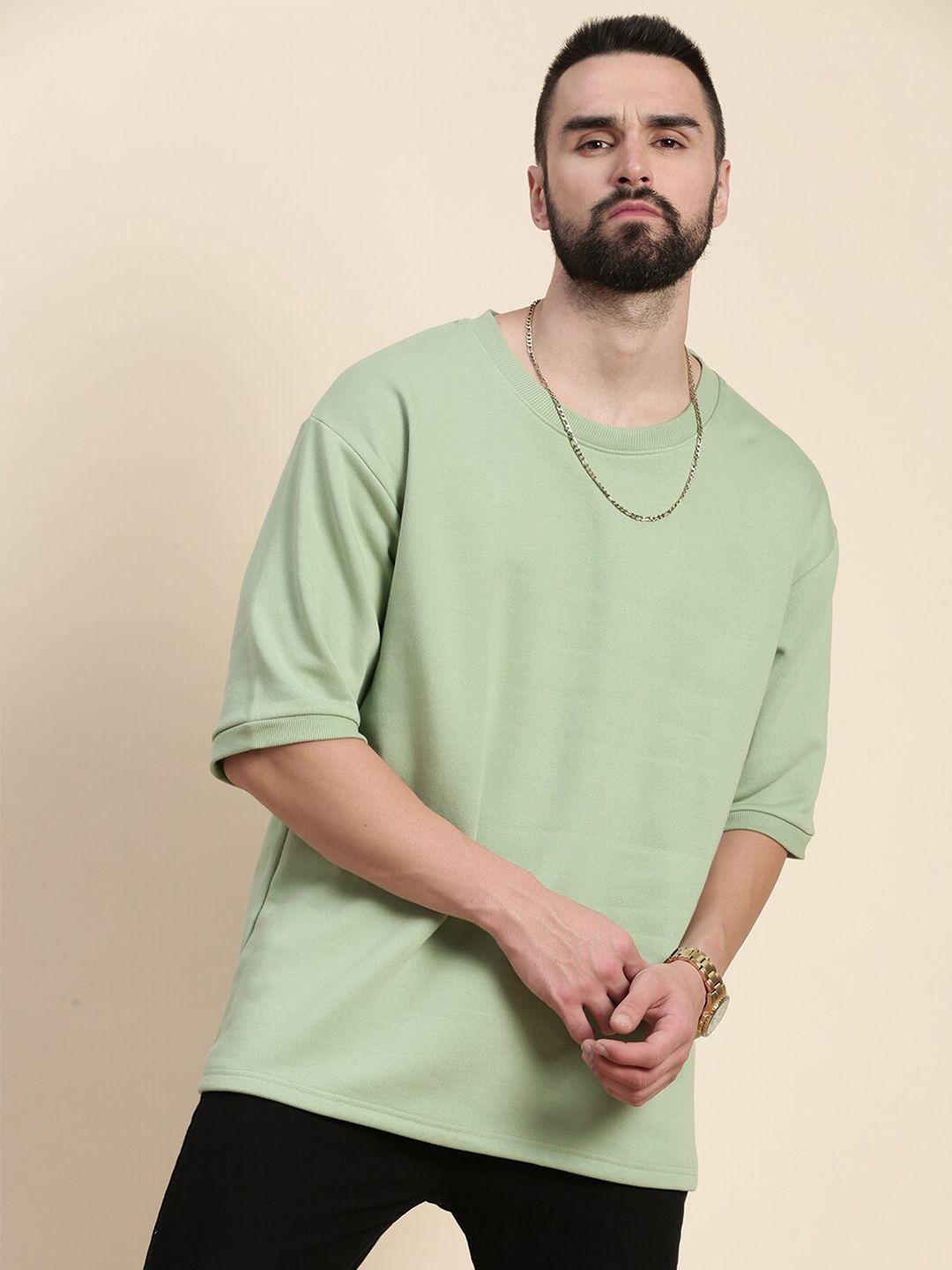 dillinger round neck oversized fleece sweatshirt