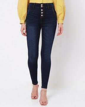 diona lightly washed skinny fit jeans