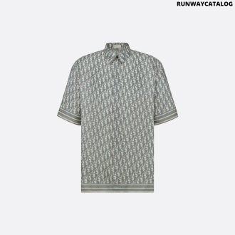 dior oblique short-sleeved shirt