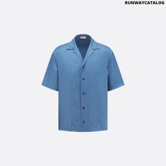 dior oblique short-sleeved shirt