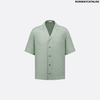 dior oblique short-sleeved shirt