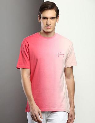 dip dye regular fit t-shirt