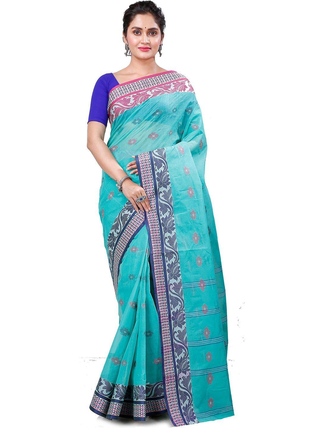 dipdiya ethnic pure cotton handloom taant saree