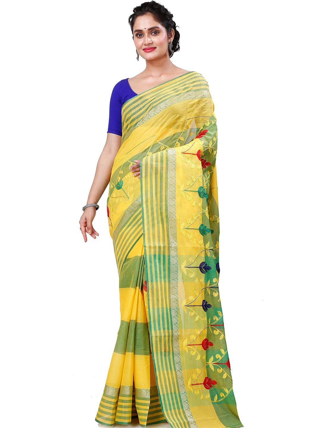 dipdiya ethnic pure cotton taant saree