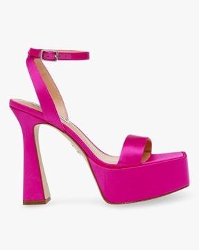 discord chunky heeled sandals with ankle-loop