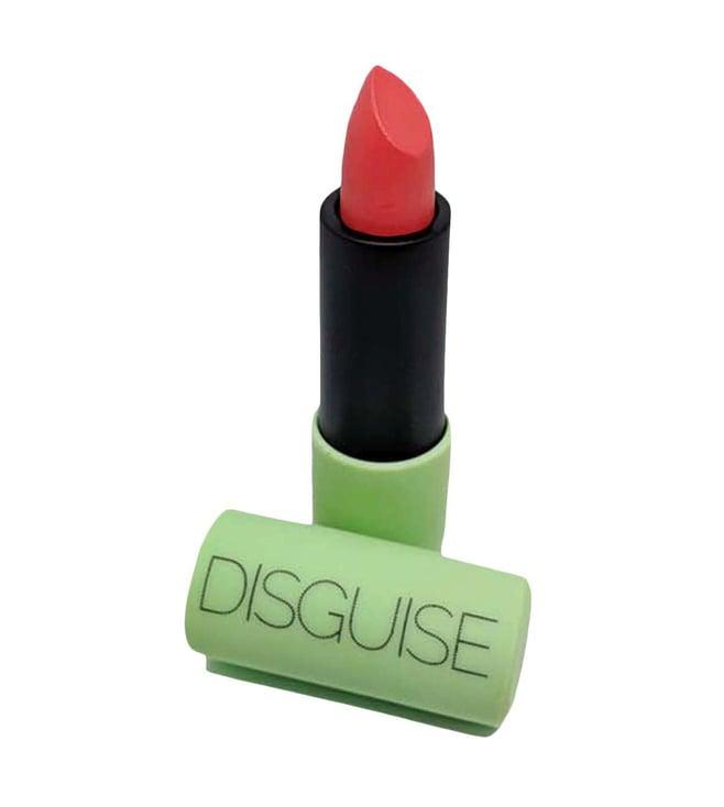 disguise cosmetics ultra-comfortable satin matte lipstick coral dramatist - 4.2 gm