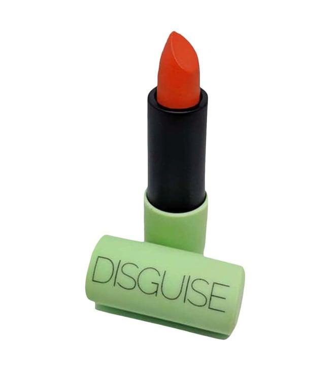 disguise cosmetics ultra-comfortable satin matte lipstick orange editor - 4.2 gm