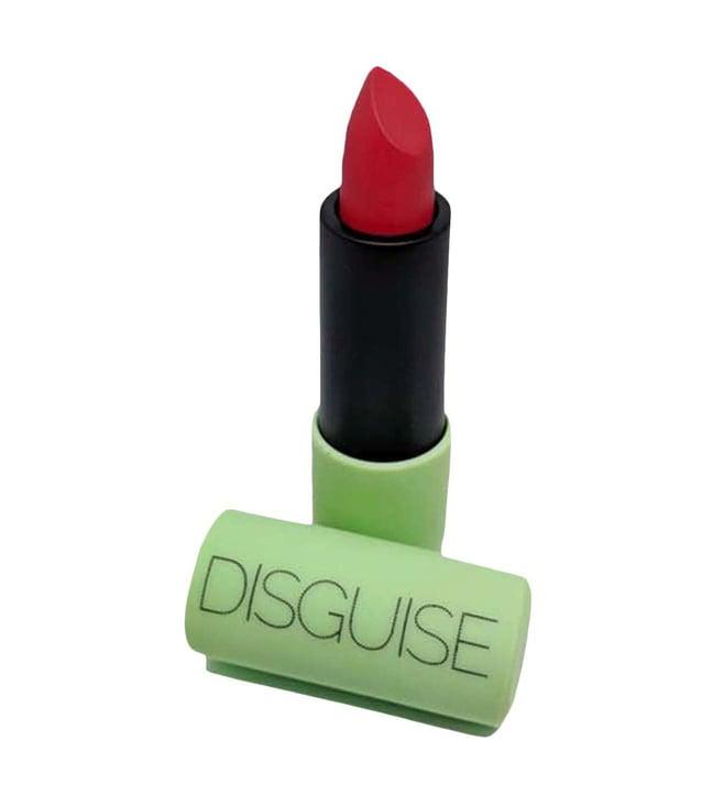 disguise cosmetics ultra-comfortable satin matte lipstick red model - 4.2 gm