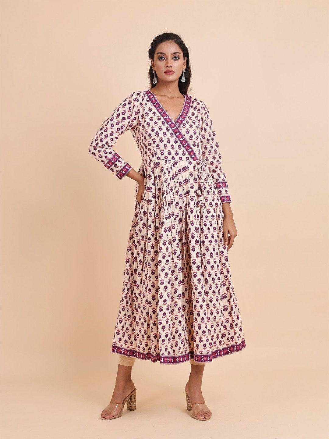 disli ethnic motifs printed pure cotton angrakha kurta