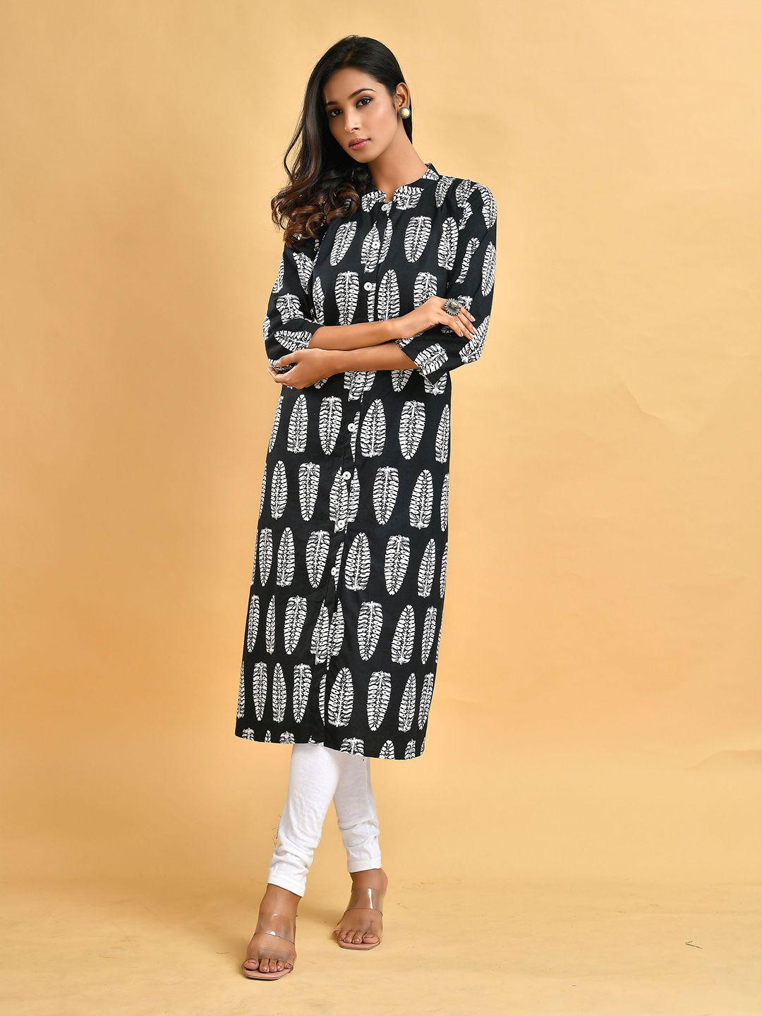 disli printed pure cotton straight kurta