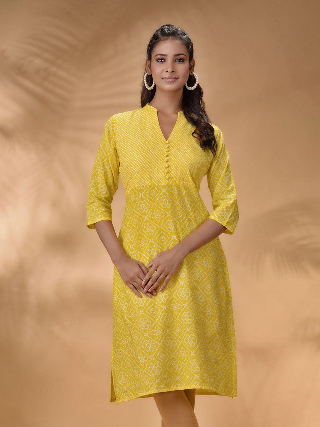 disli printed pure cotton straight kurta