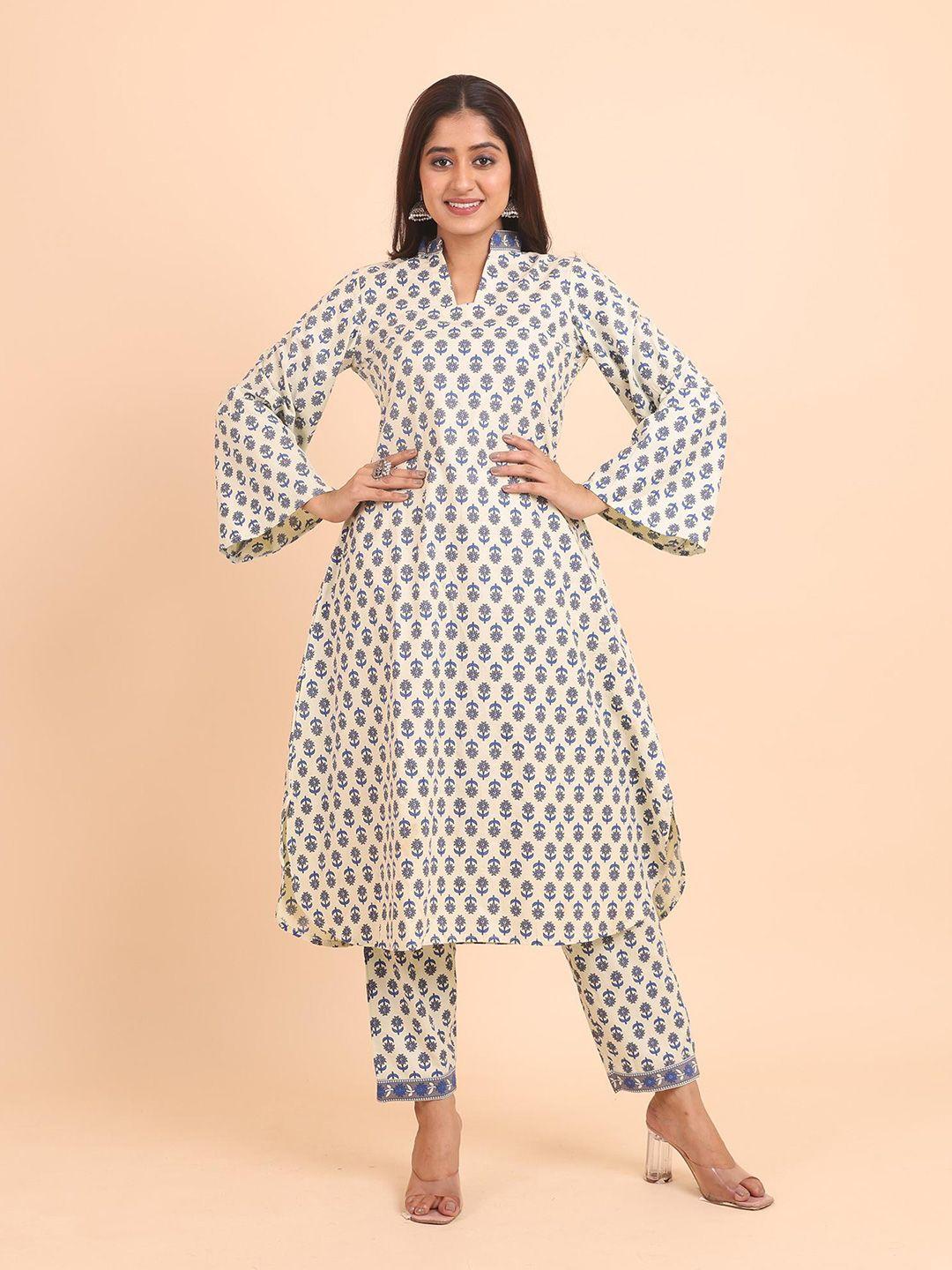 disli women white regular pure cotton kurta with palazzos