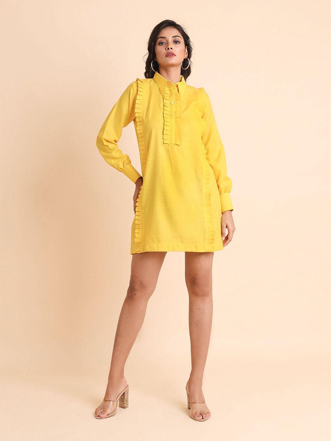disli yellow a-line dress