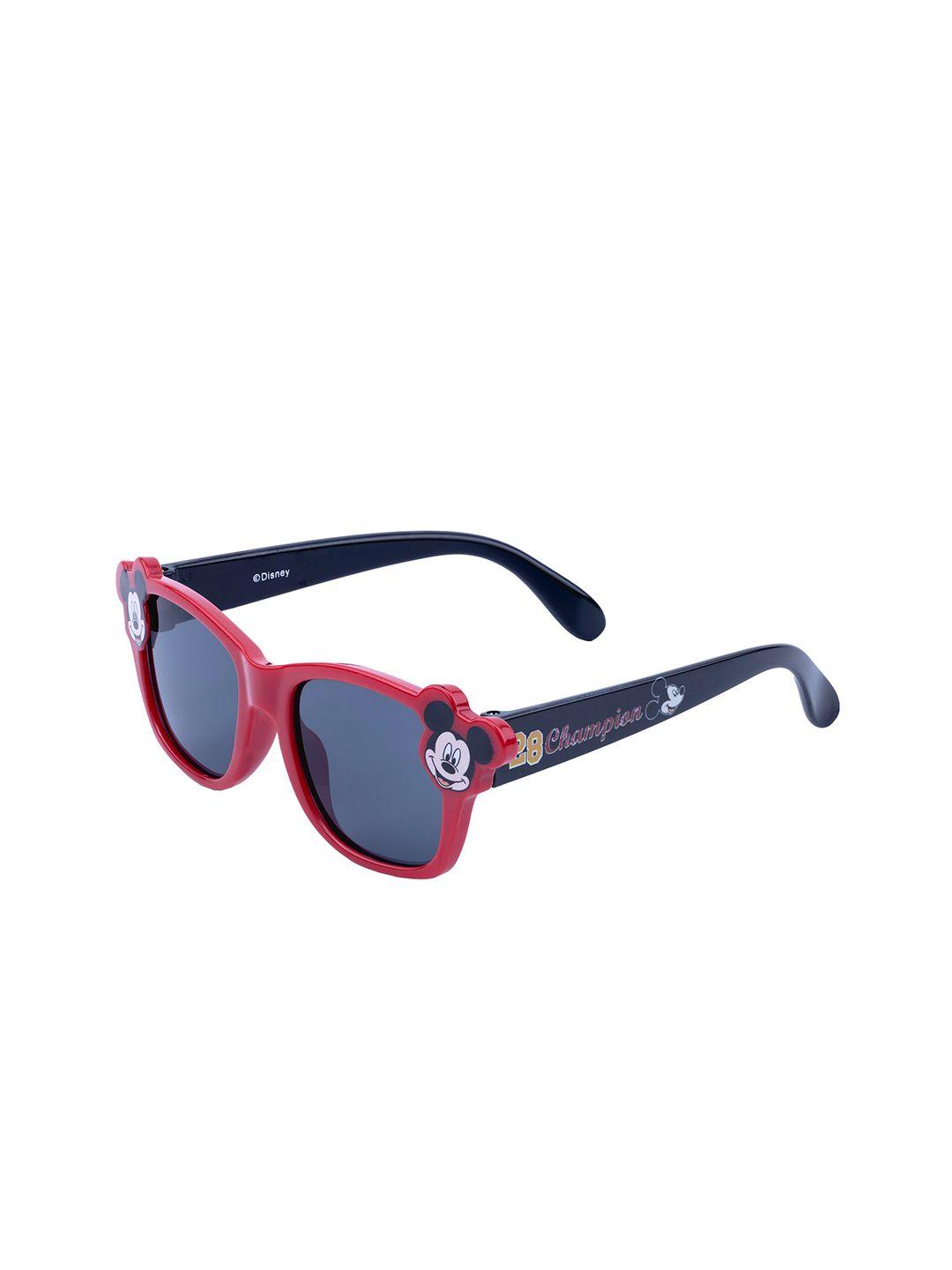 disney boys grey & red mickey printed uv protected & polarised sunglasses