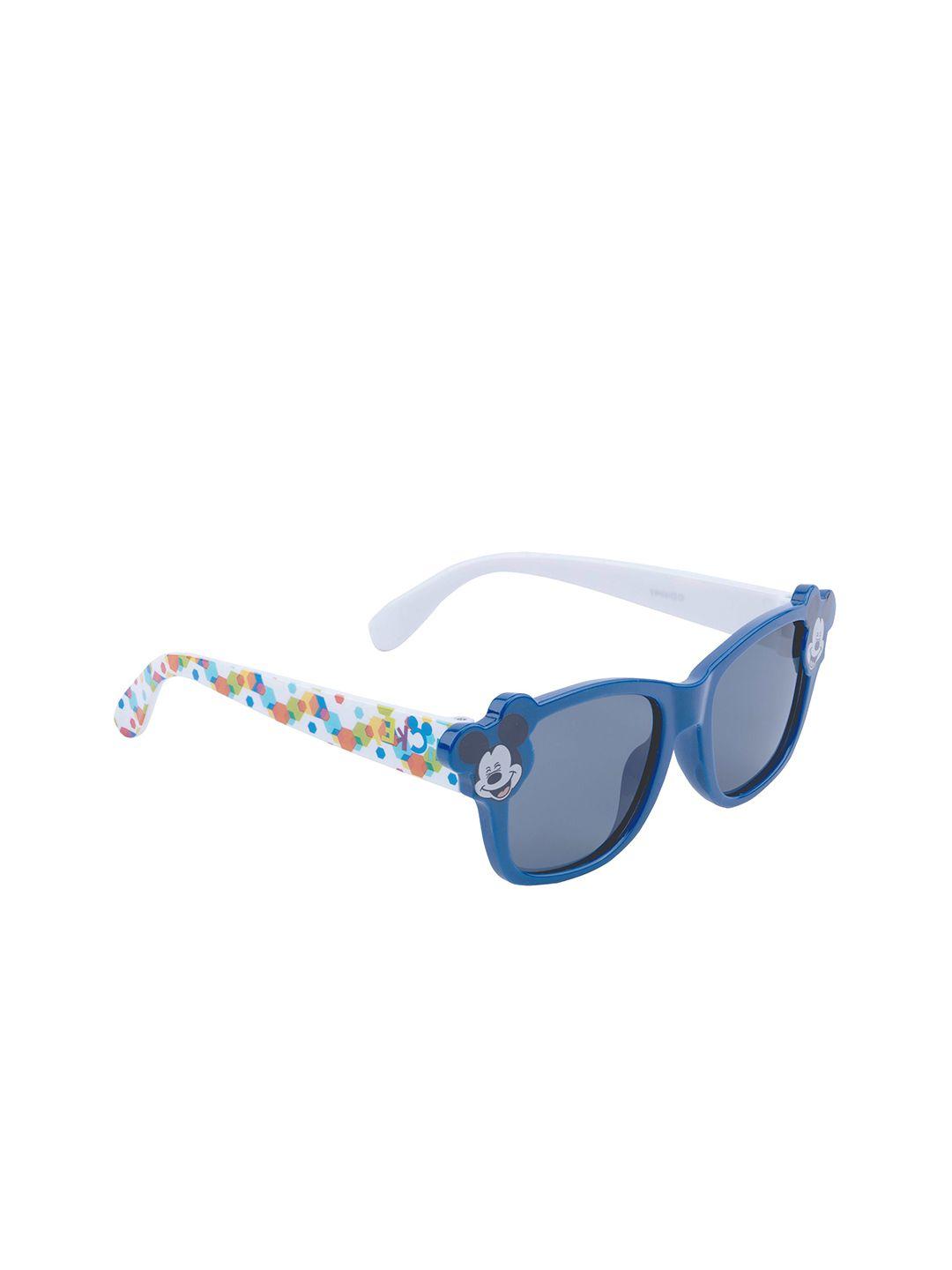disney boys grey lens & blue square sunglasses with polarised and uv protected lens