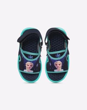 disney frozen print sport sandals with velcro fastening