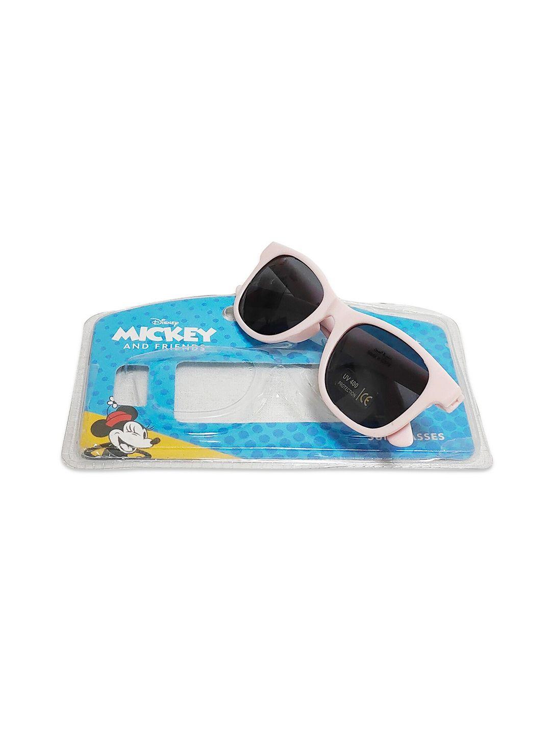 disney girls blue lens & pink oval sunglasses with polarised and uv protected lens