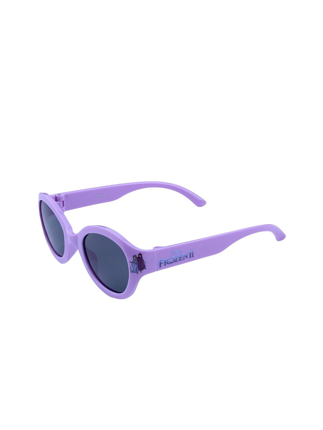 disney girls grey lens & purple oval sunglasses polarised and uv protected lens trha15212