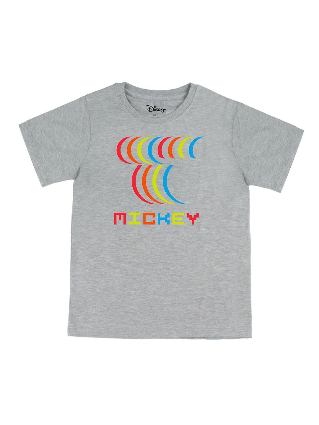 disney by wear your mind boys grey printed t-shirt