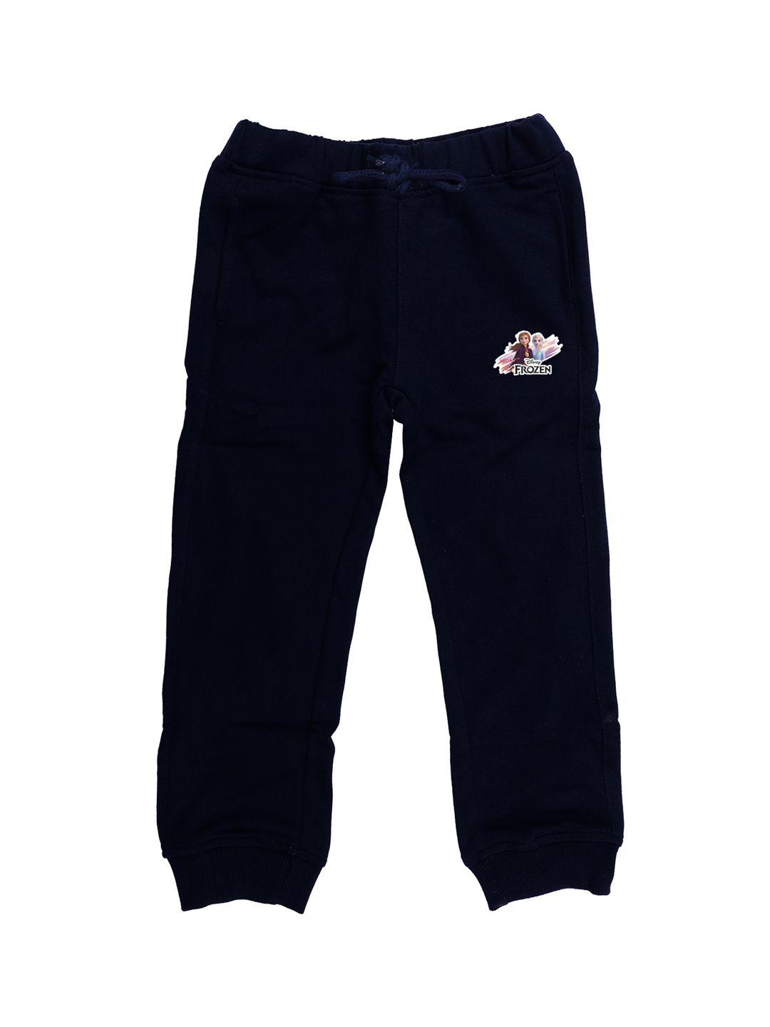 disney by wear your mind kids navy blue solid joggers