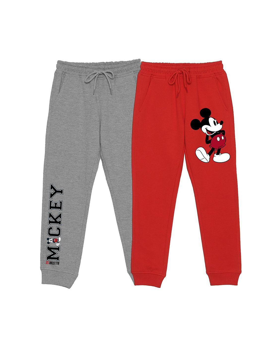 disney by wear your mind kids pack of 2 printed cotton joggers
