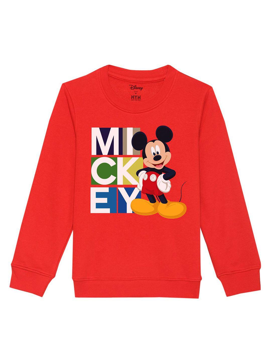 disney by wear your mind kids red printed sweatshirt