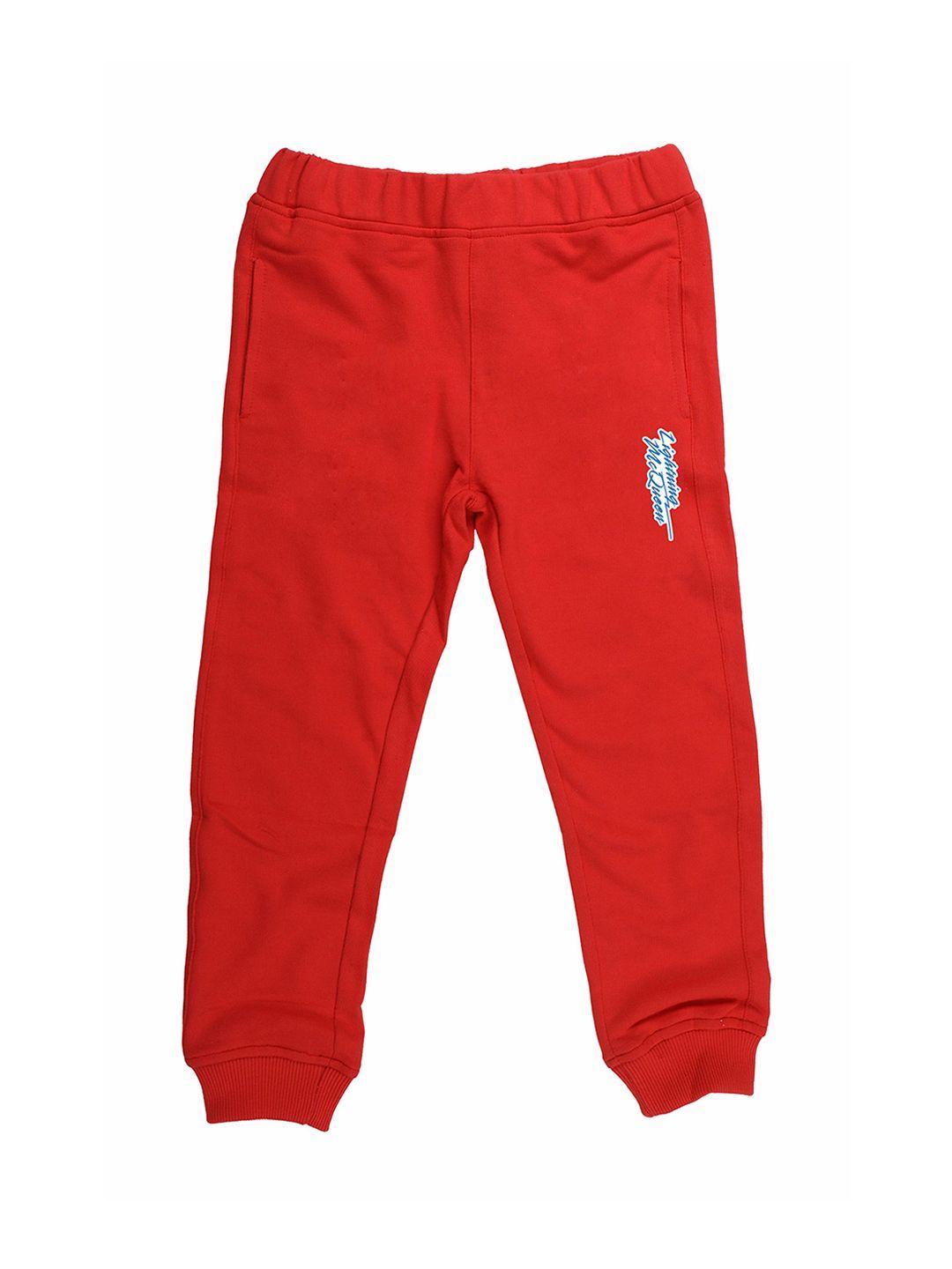 disney by wear your mind kids red solid joggers