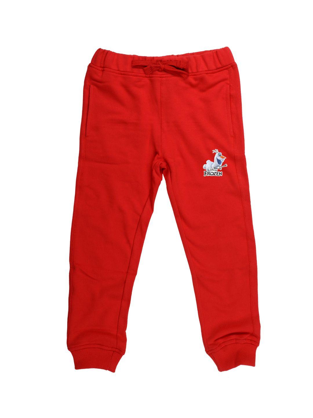 disney by wear your mind kids red solid joggers