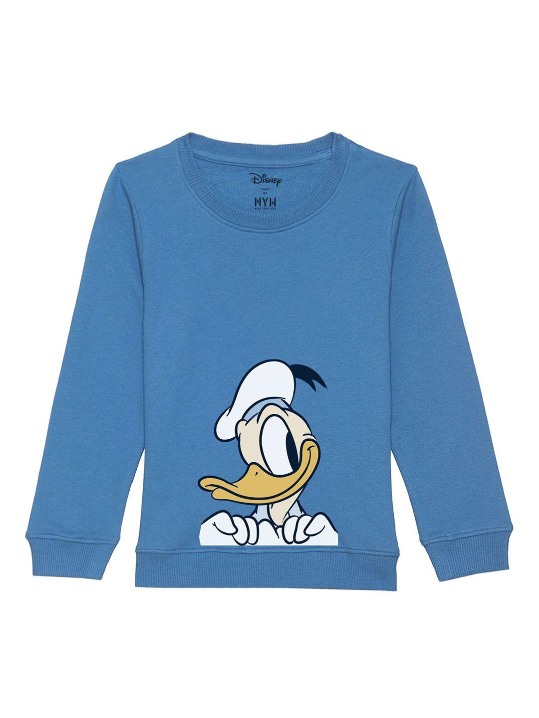 disney by wear your mind unisex kids blue printed sweatshirt