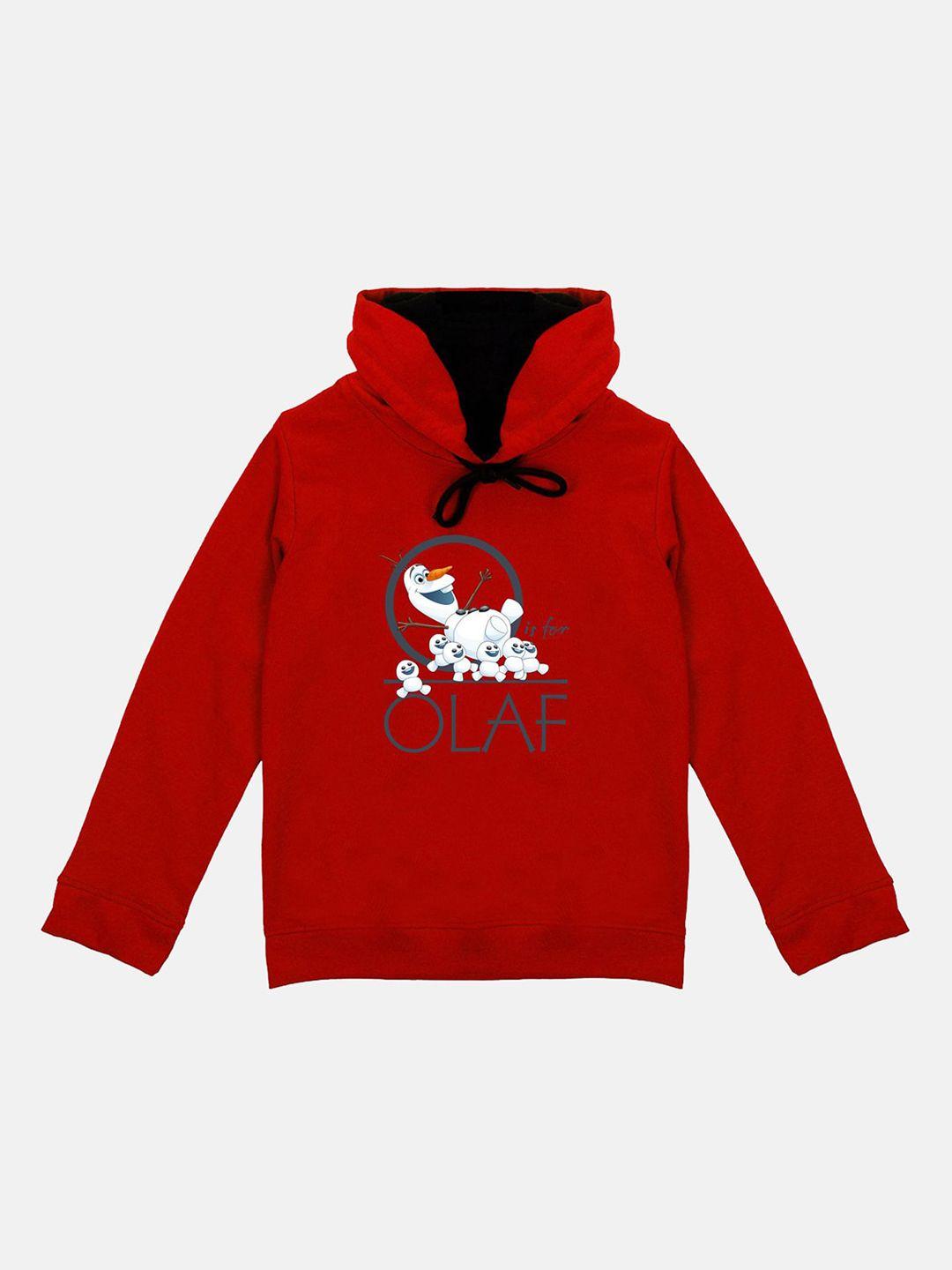 disney by wear your mind unisex kids red printed sweatshirt