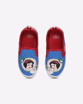 disney princess print slip-on sneakers