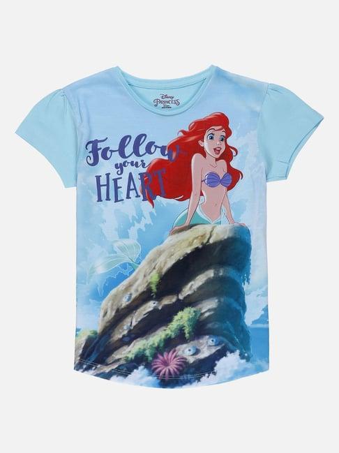 disney princess printed tshirt for kids girls