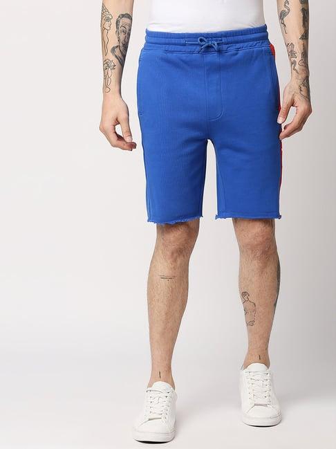 disrupt blue printed shorts