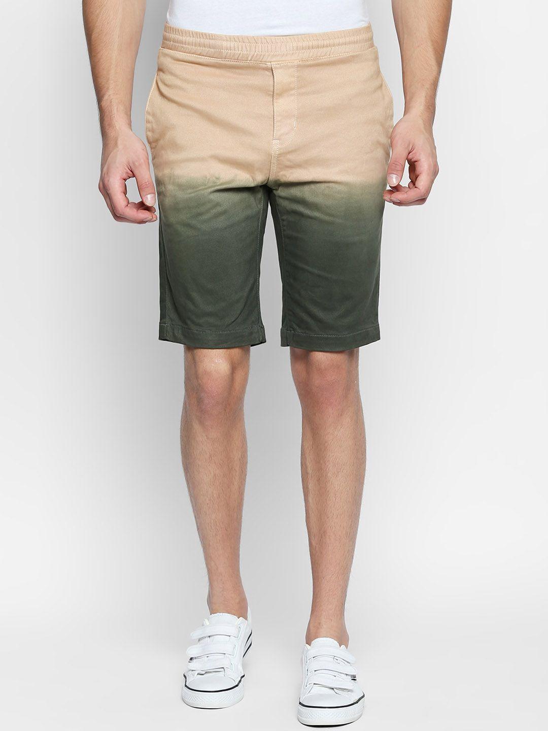 disrupt men ombre mid-rise slim fit chino shorts