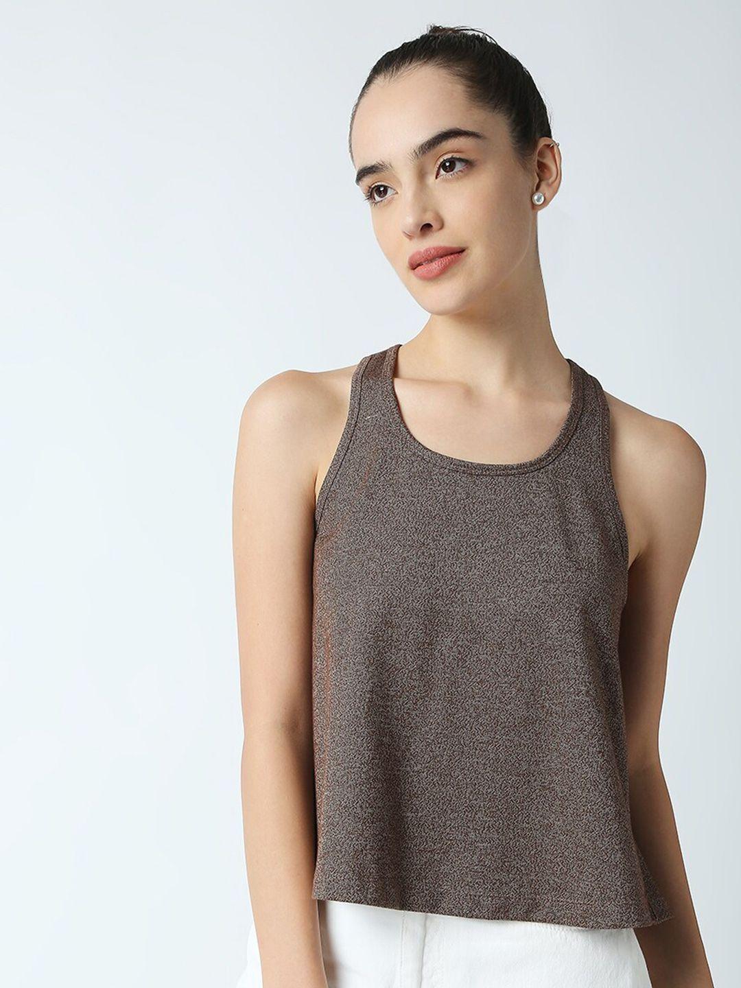 disrupt women brown t-shirt