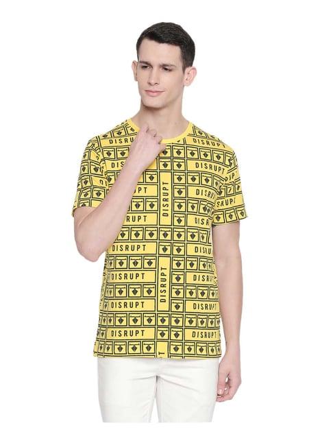 disrupt yellow regular fit t-shirt