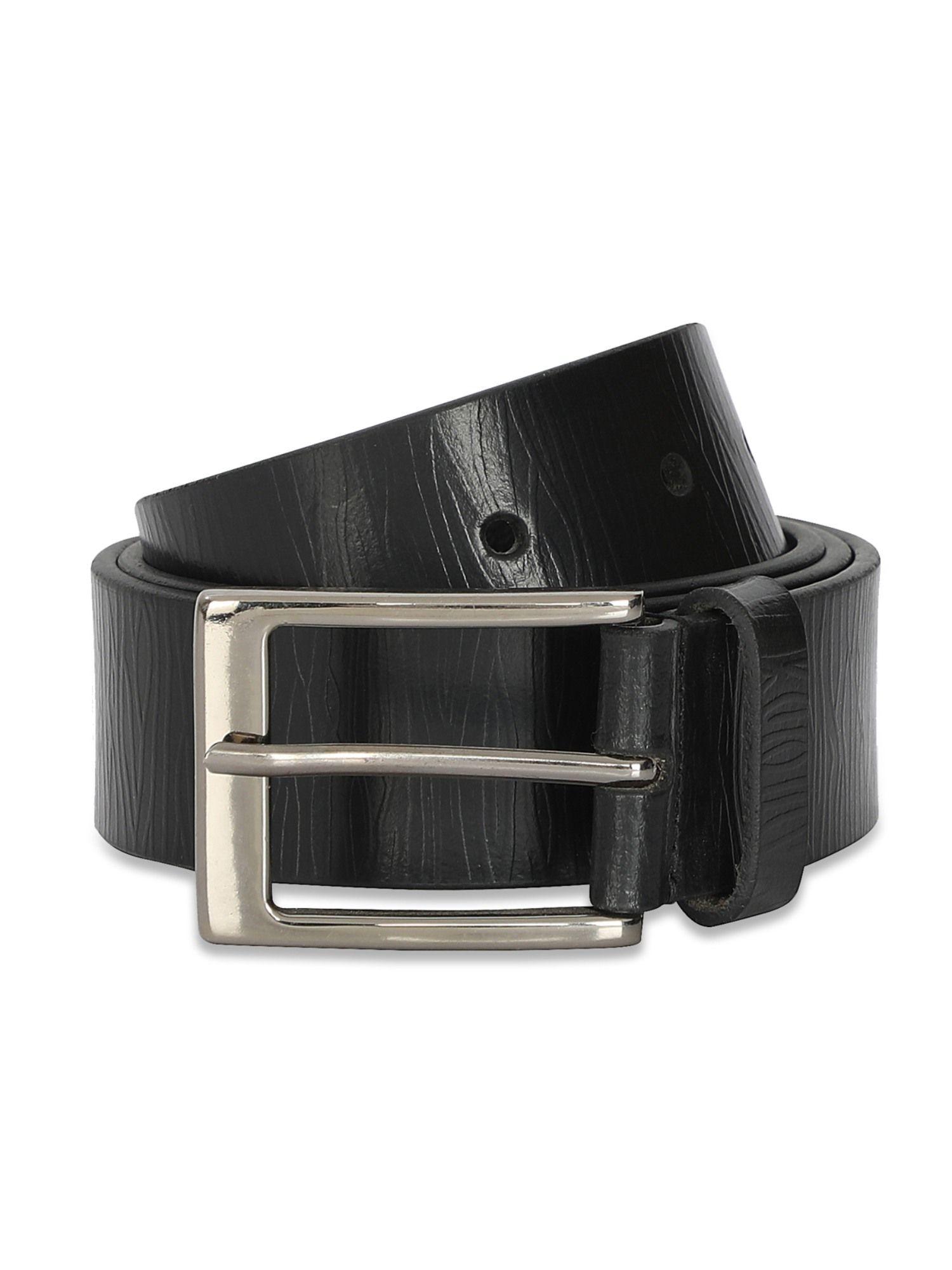 ditte mens leather belt textured black s 8903496180039