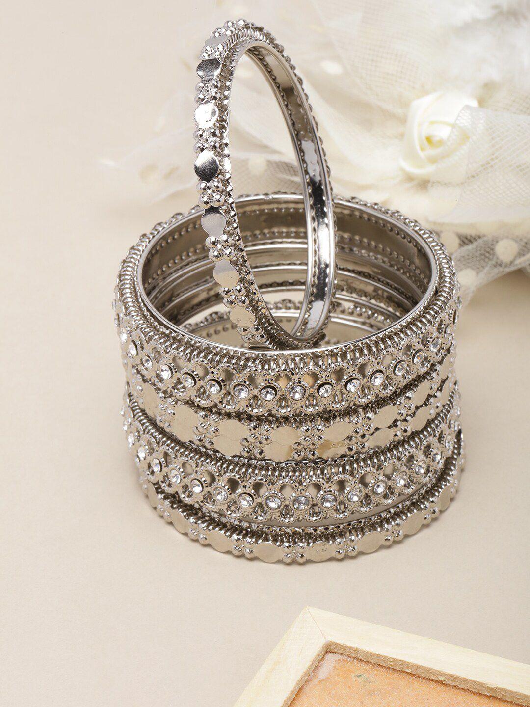 diva walk brass silver-plated bangles