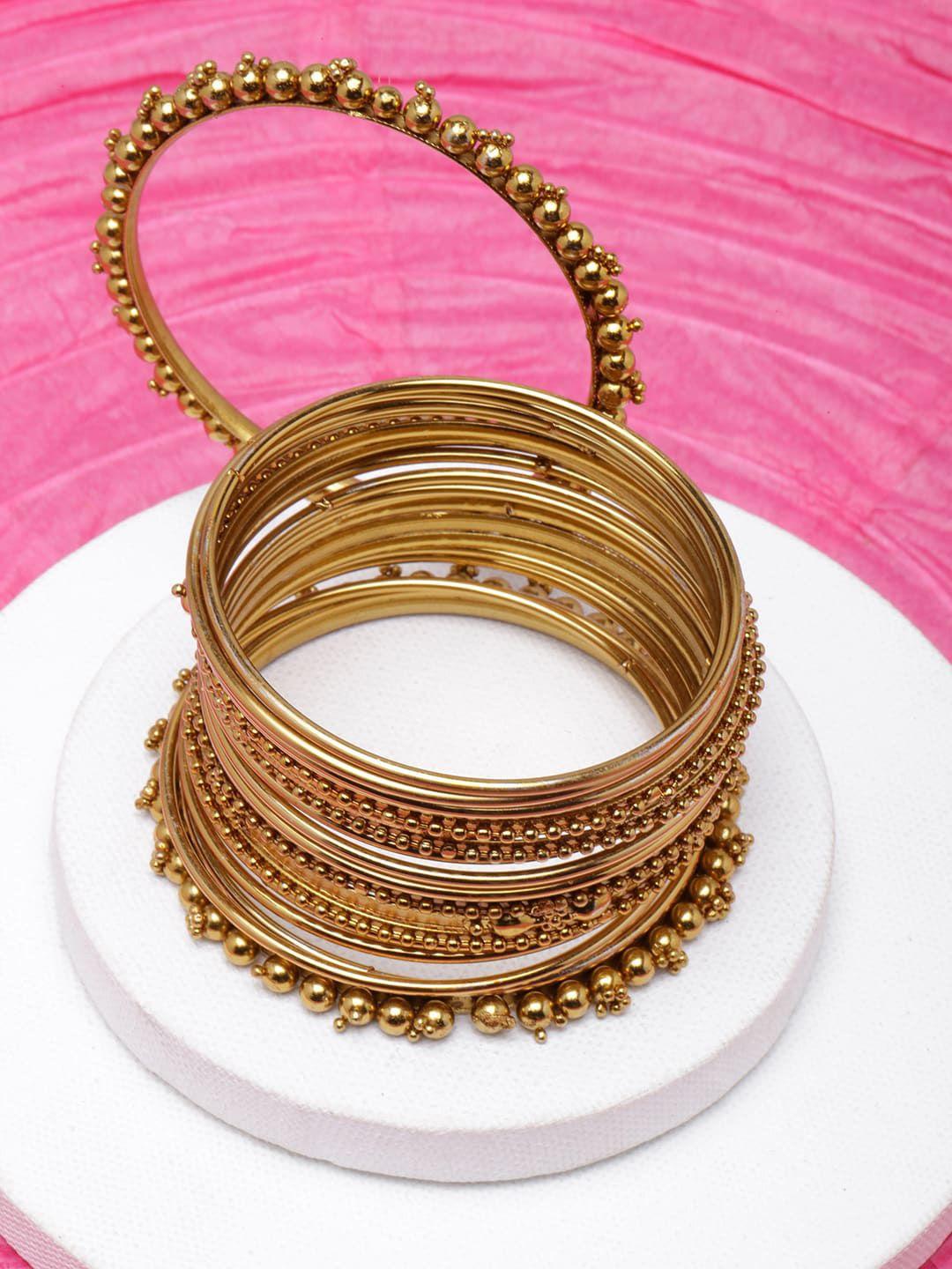 diva walk set of 20 gold-plated bangles