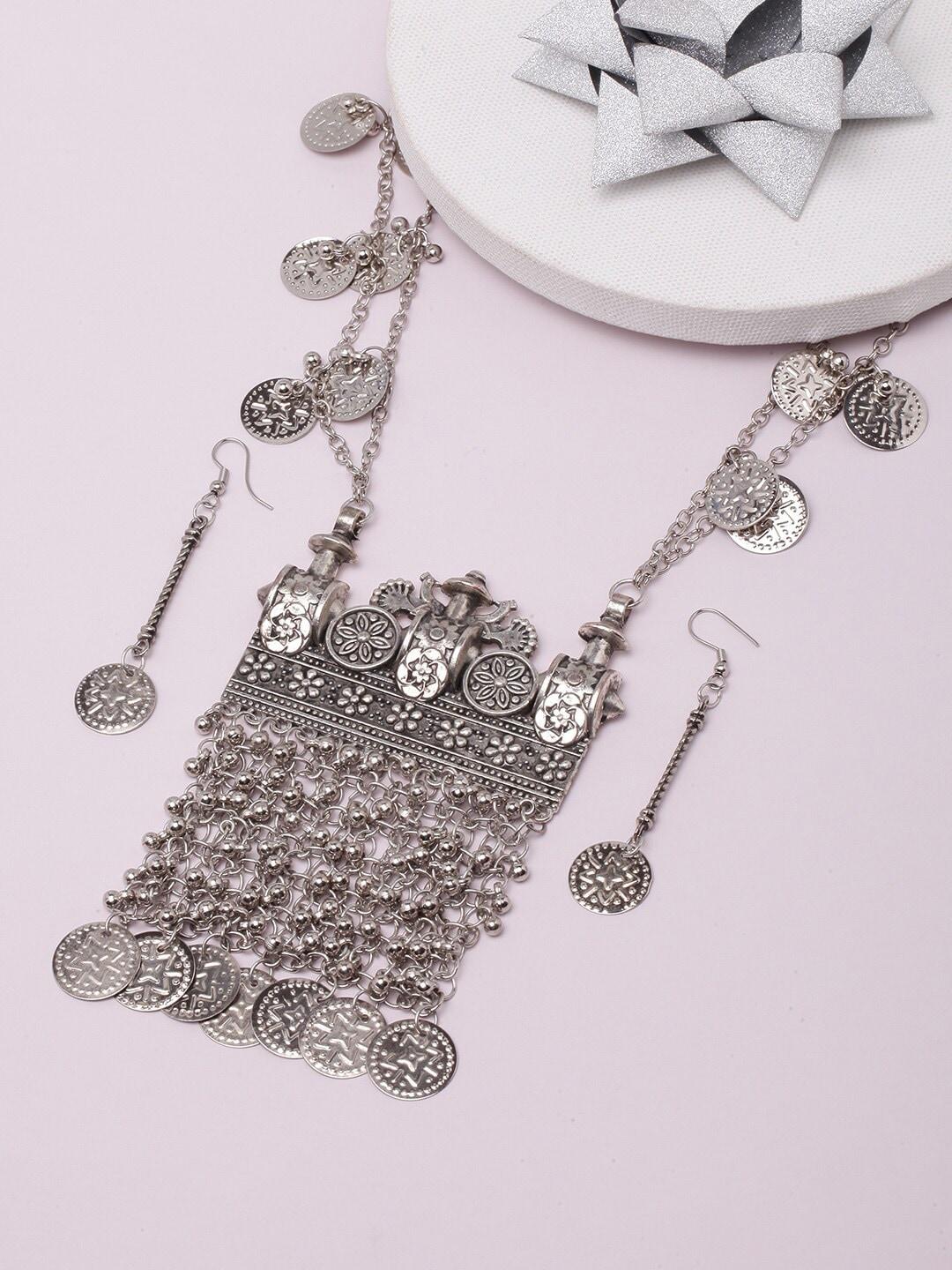 diva walk silver-plated jewellery set