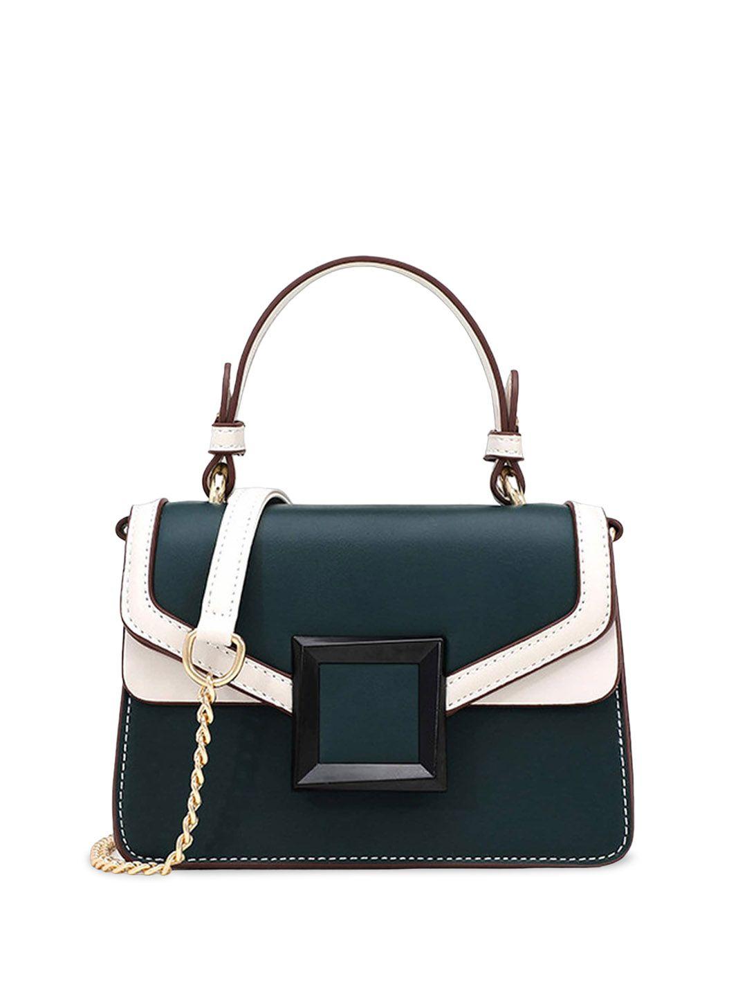 diva dale colourblocked pu structured shoulder bag