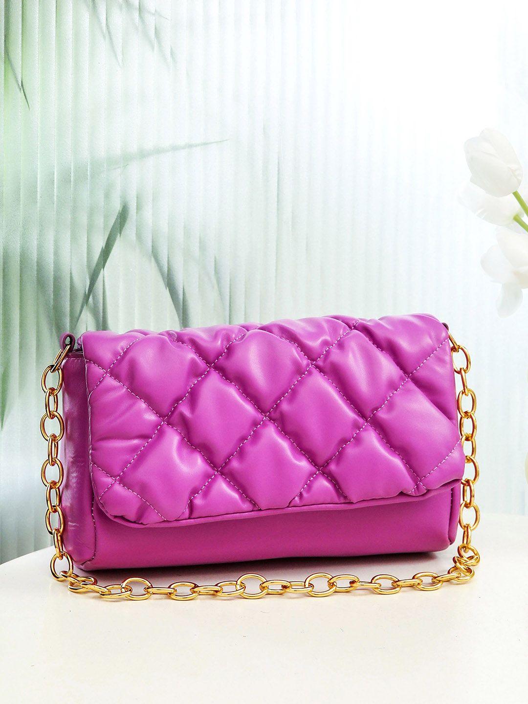 diva dale pu textured structured sling bag with quilted