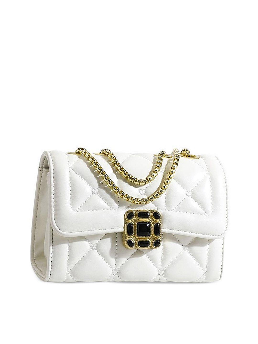 diva dale textured structured shoulder bag with quilted