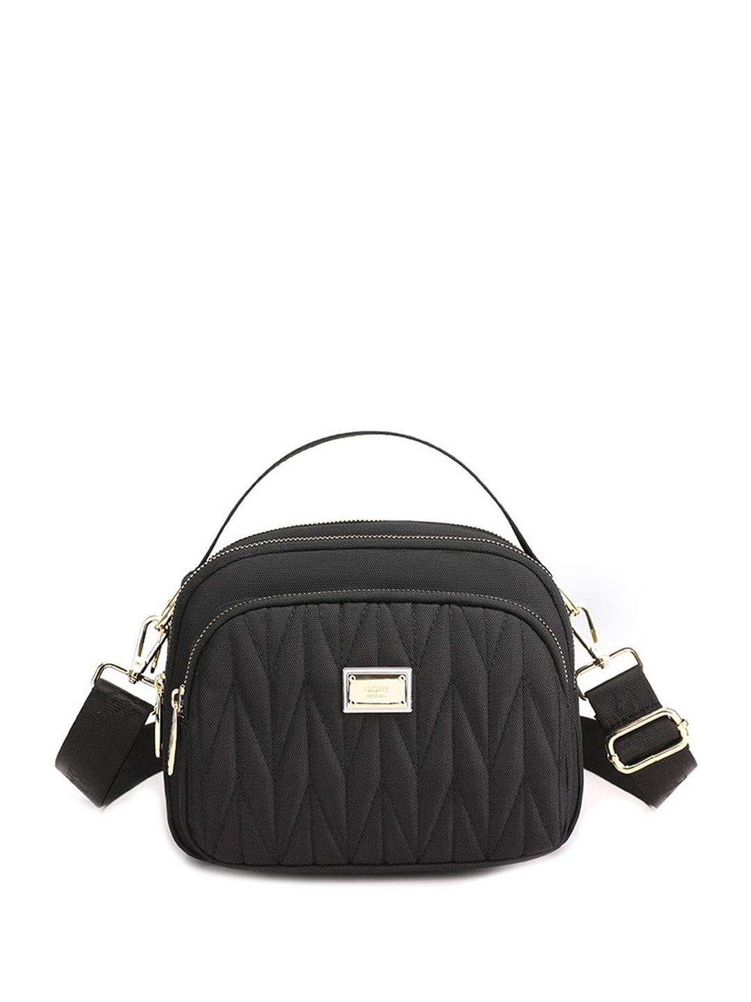 diva dale textured structured sling bag with quilted