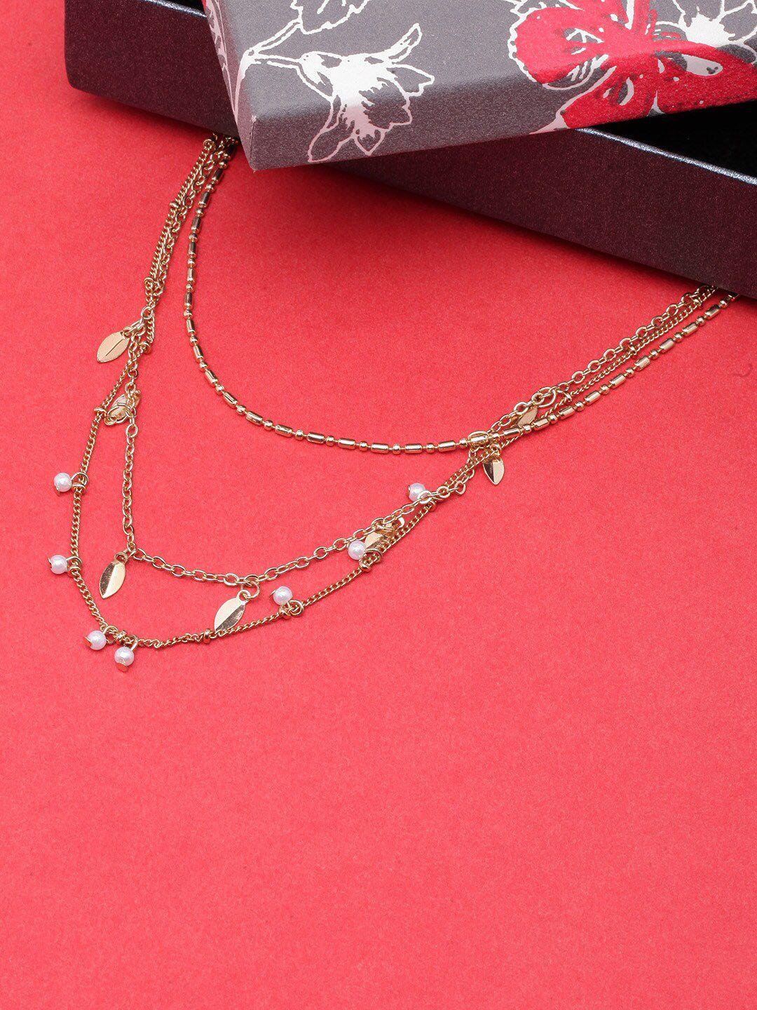 diva walk gold-plated layered necklace